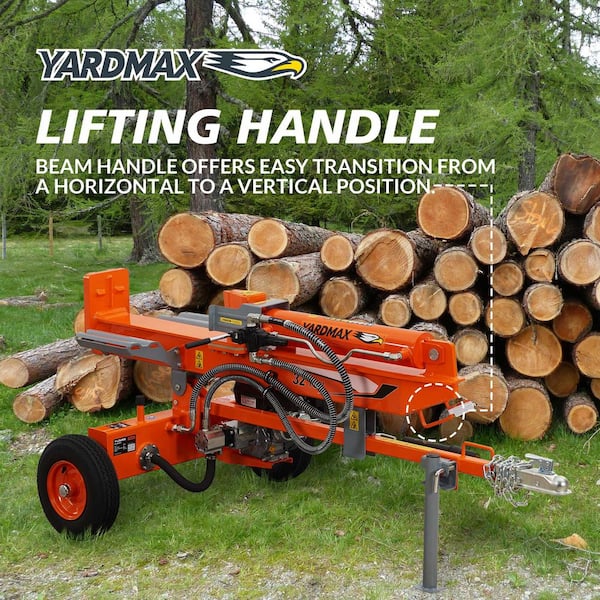 YARDMAX 32-Ton 208 cc Gas 2-Way Full Beam Briggs Stratton Engine