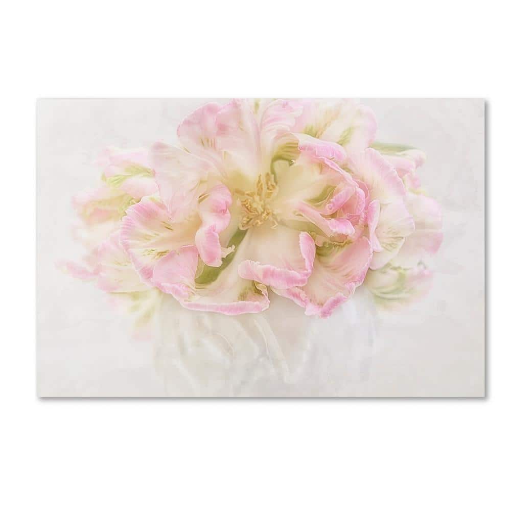 Cora Niele Pink Parrot Tulips Bouquet Canvas Wall Art