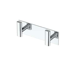Elevate All Modern Decor Double Robe Hook in Chrome
