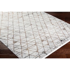 Obsession Gray 7 ft. x 9 ft. Geometric Indoor Area Rug
