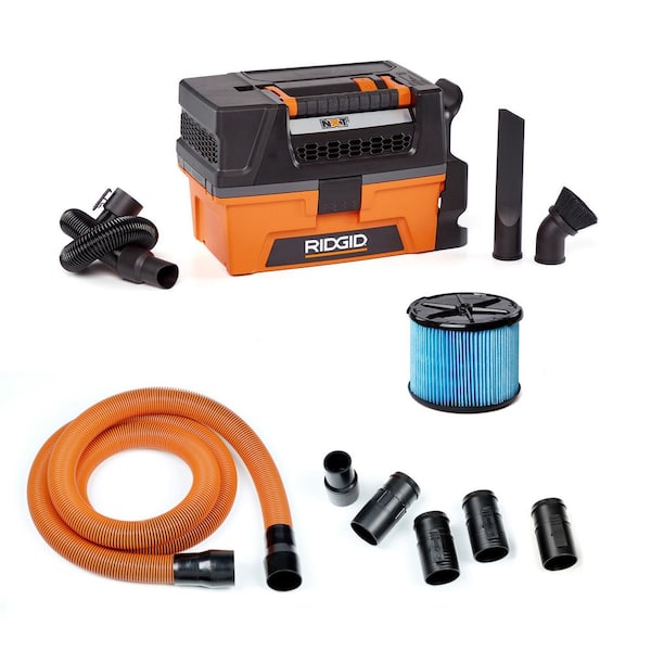 3 Gal. 5.0 Peak HP NXT Shop Vacuum HD0300 Wet Dry Vac with Fine Dust Filter, 10 ft. Pro Hose and Accessories