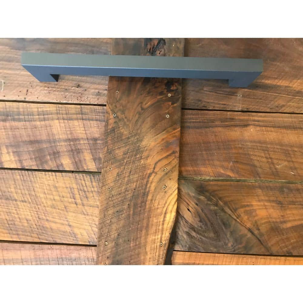 Matte Black Metal Barn Door Handle for Single Door
