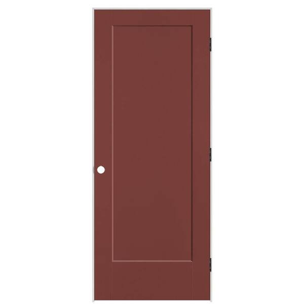 Masonite 32 in. x 80 in. 1-Panel Lincoln Park Left-Hand Solid Core Red Bluff Molded Composite Single Prehung Interior Door