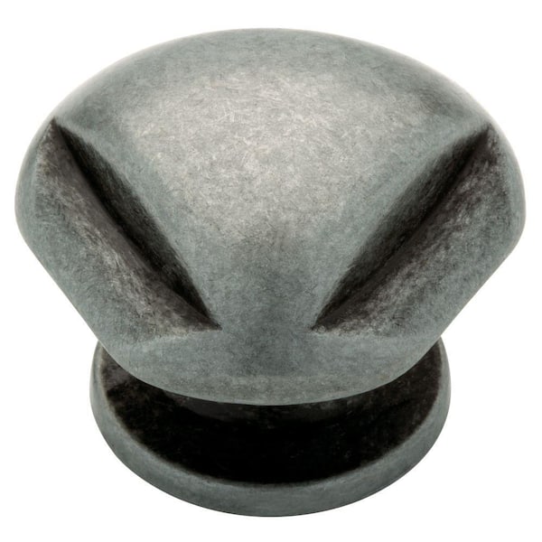 Liberty Mission 1-1/4 in. (32mm) Antique Pewter Triangle Top Cabinet Knob