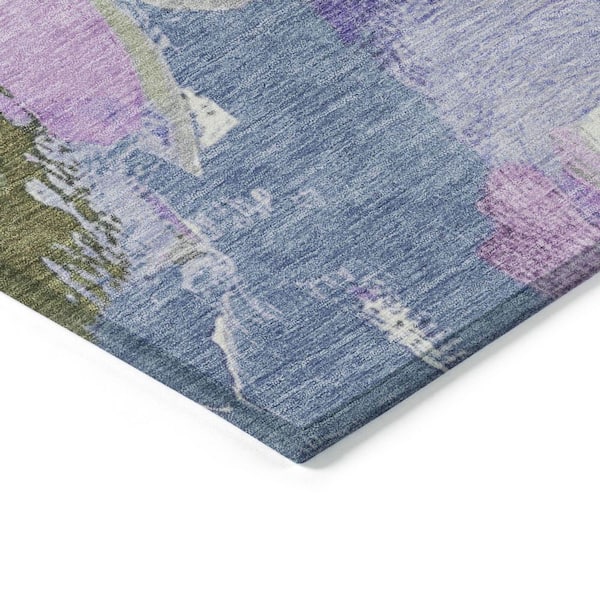 Chantille Machine Washable Indoor/Outdoor Abstract ACN1965 Lavender 5 ft. x 7 ft. 6 in. Area Rug