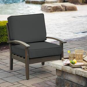 ProFoam 24 in. x 24 in. Slate Grey 2-Piece Deep Seating Outdoor Lounge Chair Cushion