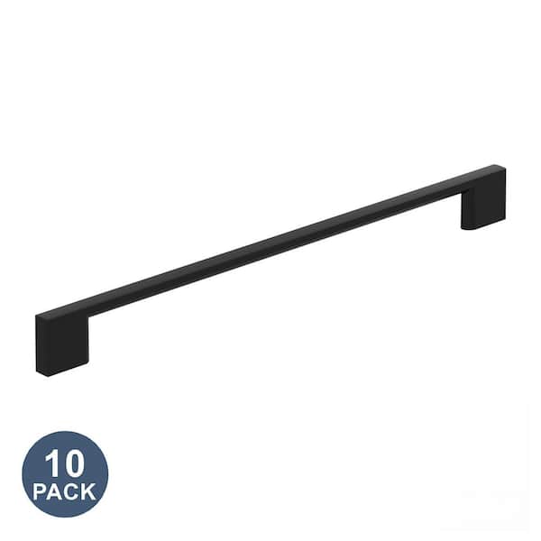 10-Pack Cityscape 10-1/16 in.  256mm  Modern Matte Black Bar Cabinet Pulls