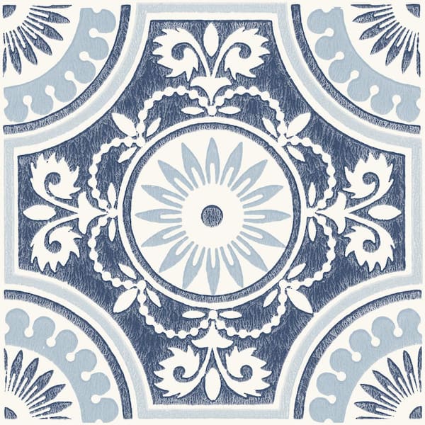 Take Home Sample Ezra Blue 6 in. W x 6 in. L Residential Vinyl Tile Flooring