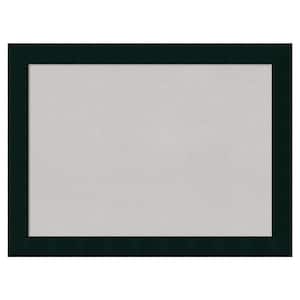 Tribeca Black Wood Framed Grey Corkboard 32 in. x 24 in. Bulletin Board Memo Board