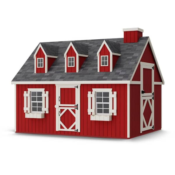 8 ft. x 10 ft. Cape Cod Outdoor Wood Playhouse with Floor