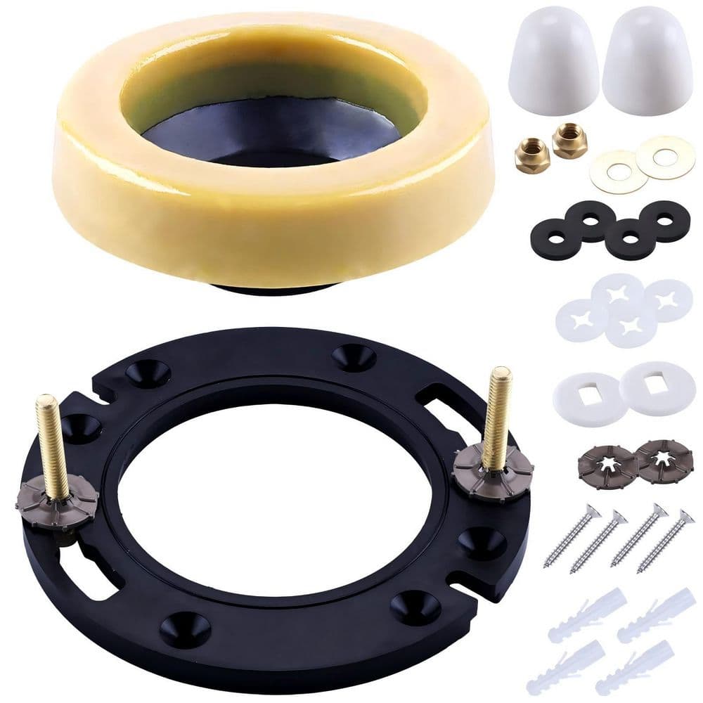 Toilet Flange with Wax Ring for Toilets, Replacement Kit Includes Bolts, PVC Toilet Flange Repair Kit price history on PriceWatchPro