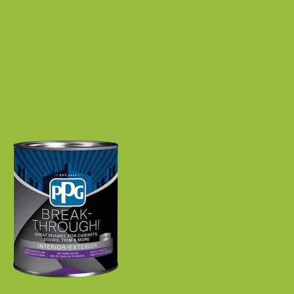 1 qt. PPG1221-7 Funky Frog Semi-Gloss Door, Trim & Cabinet Paint