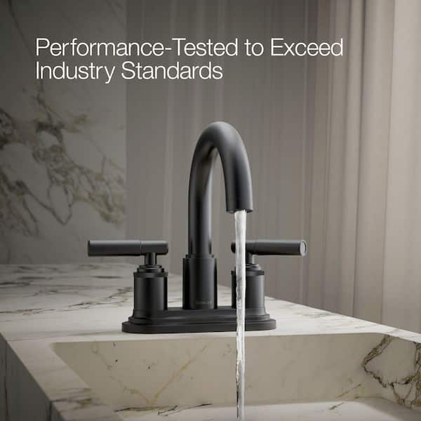 KOHLER Torrington 4 in. Centerset Double Handle Bathroom Faucet in