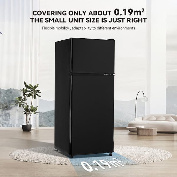 JEREMY CASS 4 cu. ft. Compact Mini Refrigerator with 1.2 cu. ft