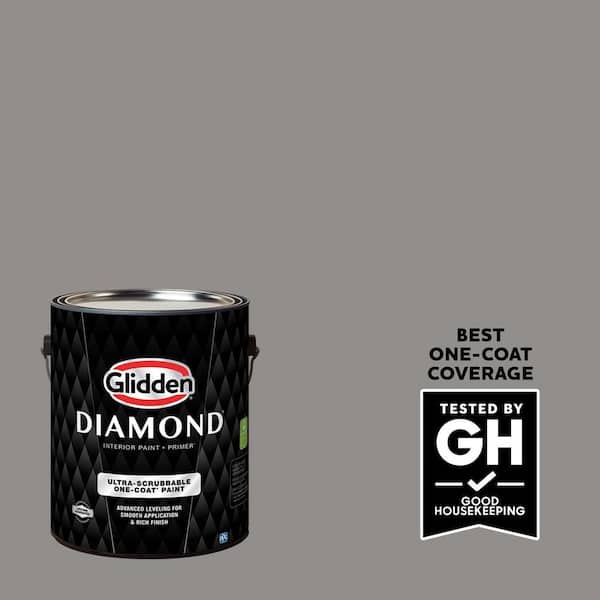 Glidden Diamond 1 gal. Antique Silver PPG1002-5 Flat Interior Paint with Primer