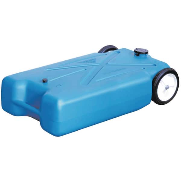 22 Gal. Polyethylene Tote-Along RV Waste Tank with Heavy-Duty Wheels