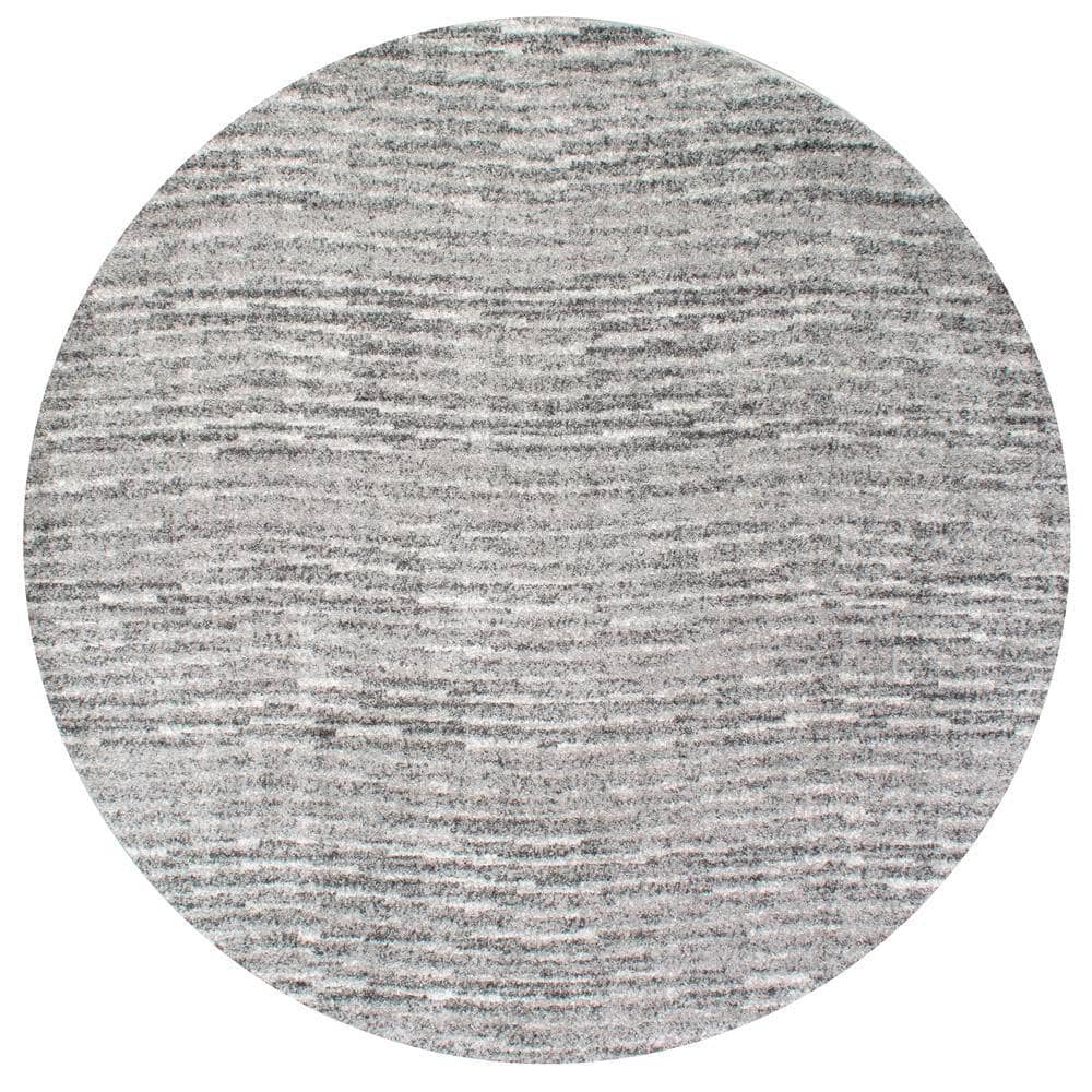 nuLOOM Sherill Modern Ripples Gray 4 ft. Round Rug BDSM01A-R404 - The ...