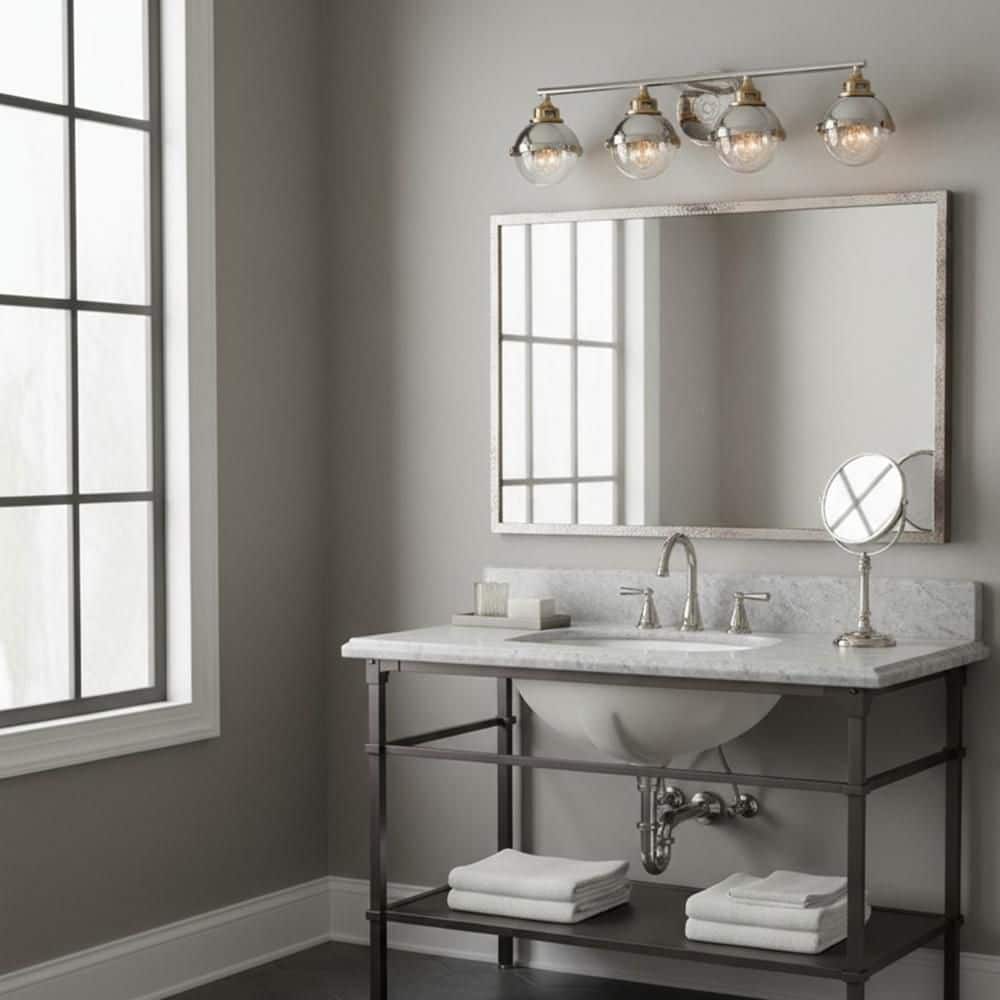 Fletcher 32.0 in. 4-Light Polished Nickel Vanity Light price history on PriceWatchPro
