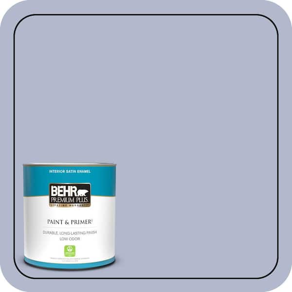BEHR PREMIUM PLUS 1 qt. #600F-4 Heritage Satin Enamel Low Odor Interior Paint & Primer