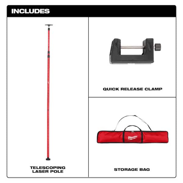 12 ft. Telescoping Laser Level Pole