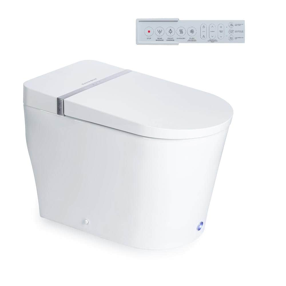 Reviews for Casta Diva Electric Elongated Bidet Toilet 1.28GPF in White ...