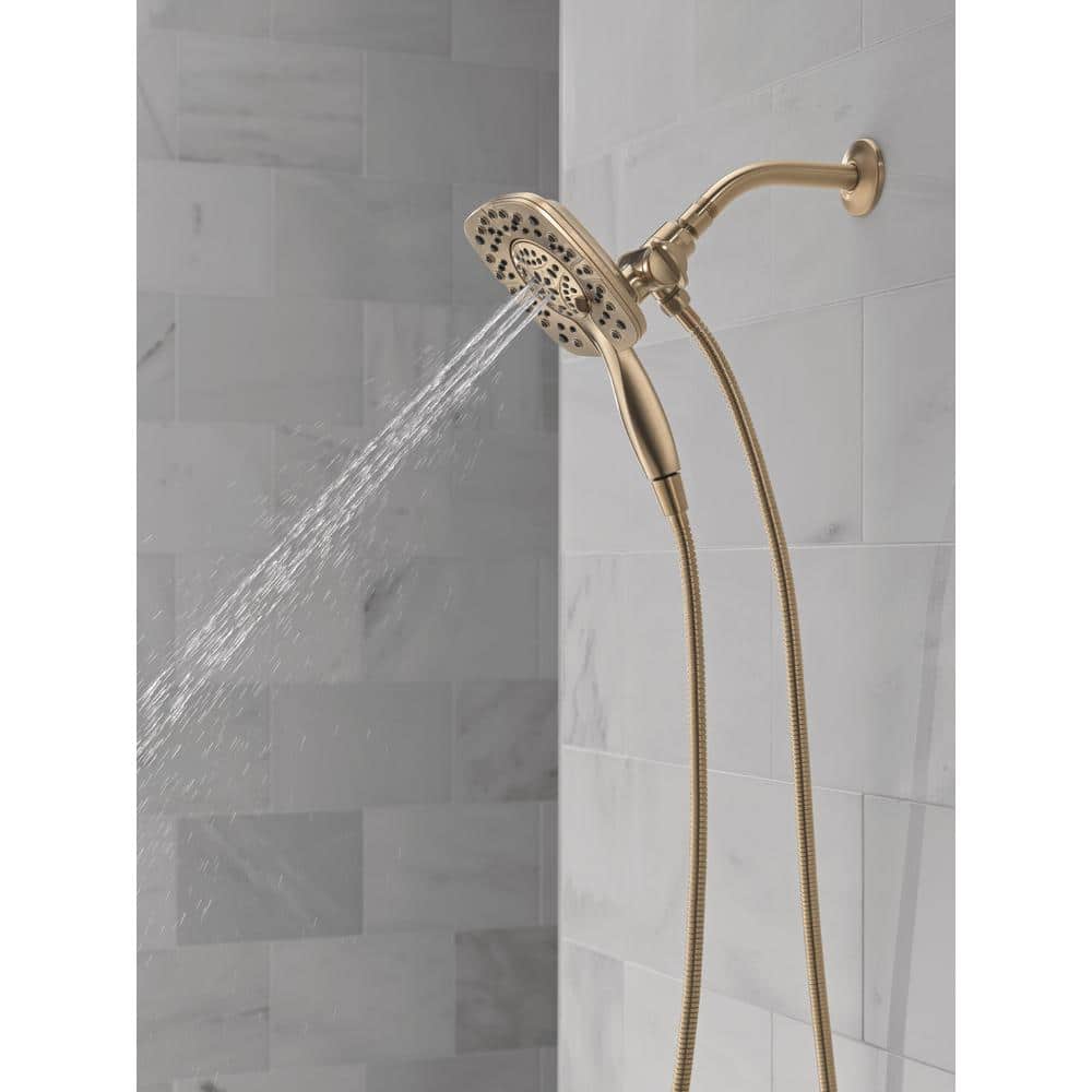 Champagne Bronze Dual Shower Head with Handheld Spray