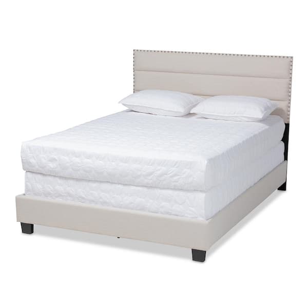 Ansa Beige and Black Full Bed
