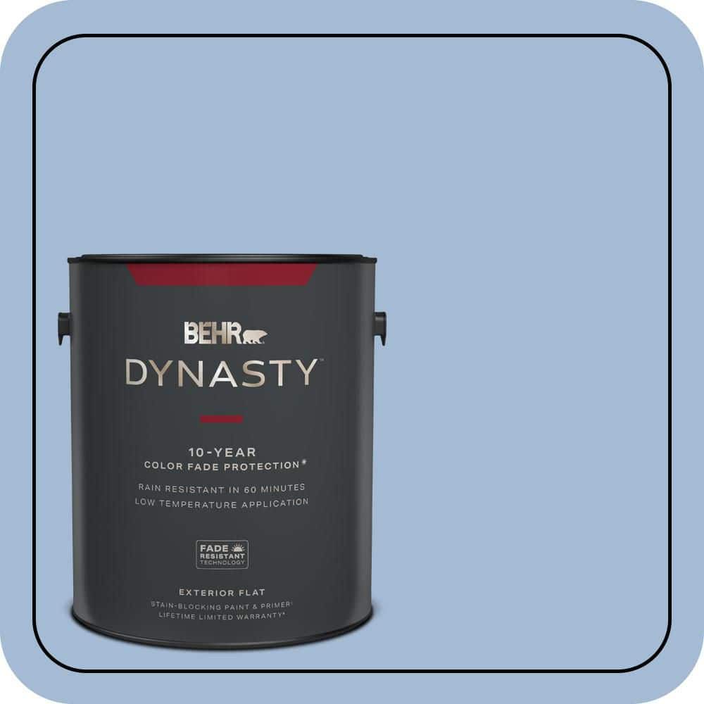 1 gal. #M530-3 Perennial Blue Flat Exterior Stain-Blocking Paint & Primer price history on PriceWatchPro