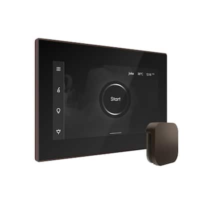 XButler Steam Shower Control Package with iSteamX Control and Linear Steamhead in Black Oil-Rubbed Bronze