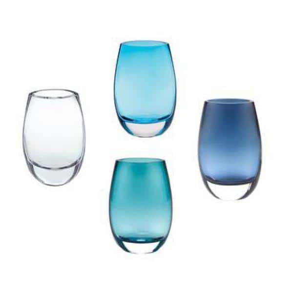 Set of 6 Midnight Blue Color Wine Glasses
