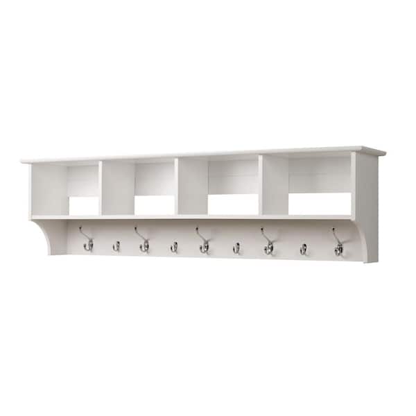 Prepac 60 in. Wall-Mounted Coat Rack in White WEC-6016 - The Home Depot