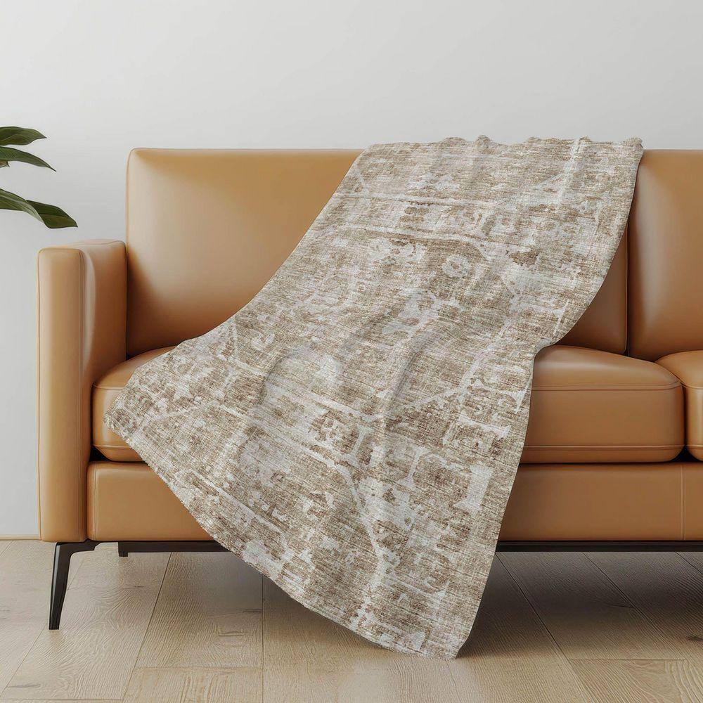 Addison Rugs Premium Machine Washable ASB41 Baja 50 in. x 70 in. Sherpa ...