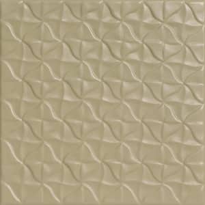Granny's Pinwheel Quilt Lenox Tan 1.6 ft. x 1.6 ft. Decorative Foam Glue Up Ceiling Tile (21.6 sq. ft./case)