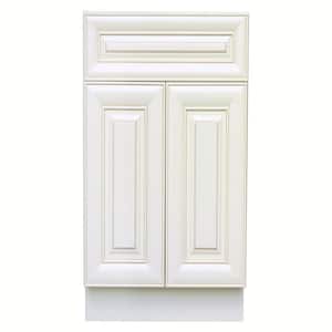 Ready to Assemble 30x34.5x24 in. Base Cabinet with 2-Door and 1 Drawer in Antique White