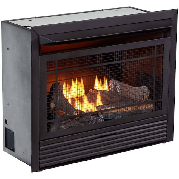 Duluth Forge Dual Fuel Ventless Gas Fireplace Insert 26 000 Btu Remote Control Fdf300r 170032 The Home Depot Duluth Forge Dual Fuel, Duluth Forge Ventless Gas Fireplace Installation Instructions