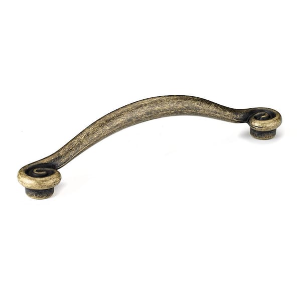 Richelieu Hardware Vendome Collection 5 1/16 in. (128 mm) Burnished Brass Traditional Cabinet Arch Pull