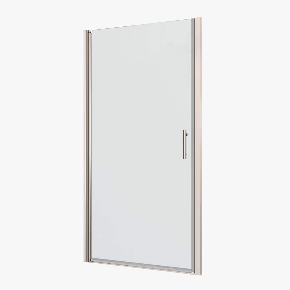 30-31 3/8 in. W x 72 in. H Universal Pivot Semi Frameless Shower Door in Chrome with 1/4 in. Tempered Glass price history on PriceWatchPro