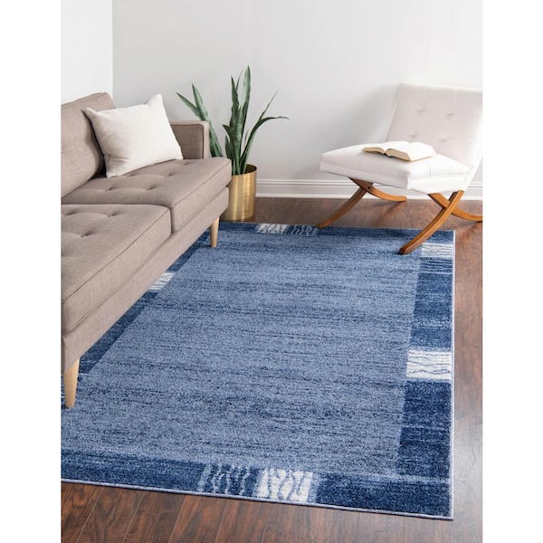 Del Mar Sarah Navy Blue 3' 3 x 5' 3 Area Rug