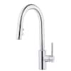 Pfister Stellen Single-Handle Pull-Down Sprayer Kitchen Faucet in Polished Chrome LG529-SAC