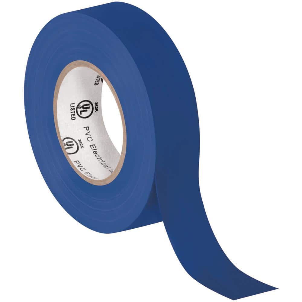 3/4 in. x 20 yds. Blue Electrical Tape (10 Pack)