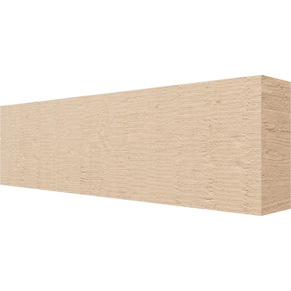 Ekena Millwork 4-in. x 8-in. x 28-in. Block Woodgrain, Primed Tan Timberthane Polyurethane Rafter Tail Brace
