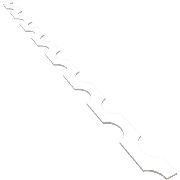Ekena Millwork Pomeroy 94 in. H x 0.375 in. W Slatwall Panels in PVC 12-Pack