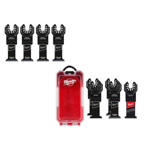 Wood and Metal Cutting Oscillating Multi-Tool Blade (4-Pack) and Multi-Tool Oscillating Blade Kit (5-Piece)
