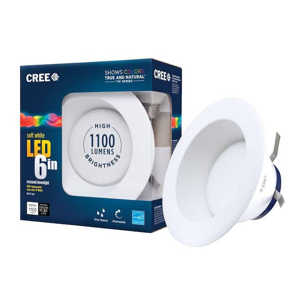 Cree Tw Series 85w Equivalent Soft, Cree Led 6 Recessed Downlight