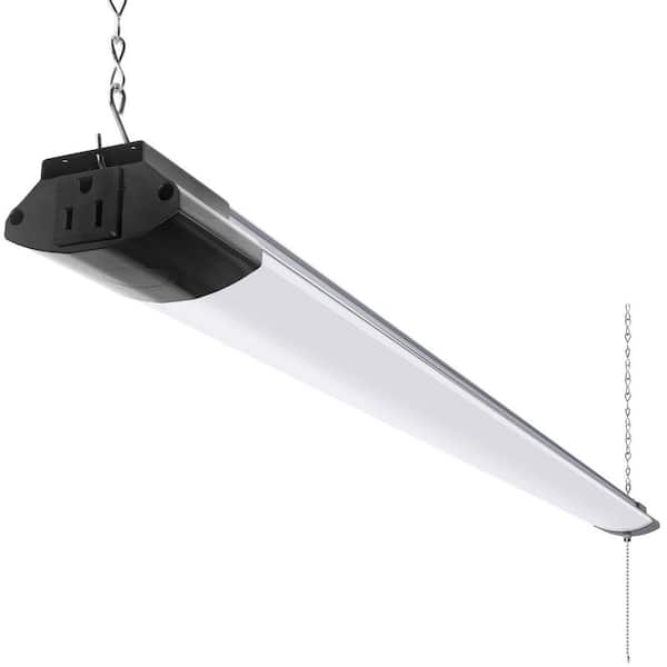 4 ft. 10000 Lumens Integrated LED Wraparound Light for Garage, Linkable Shop Light Workshop, Basement, Hanging 1-Pack