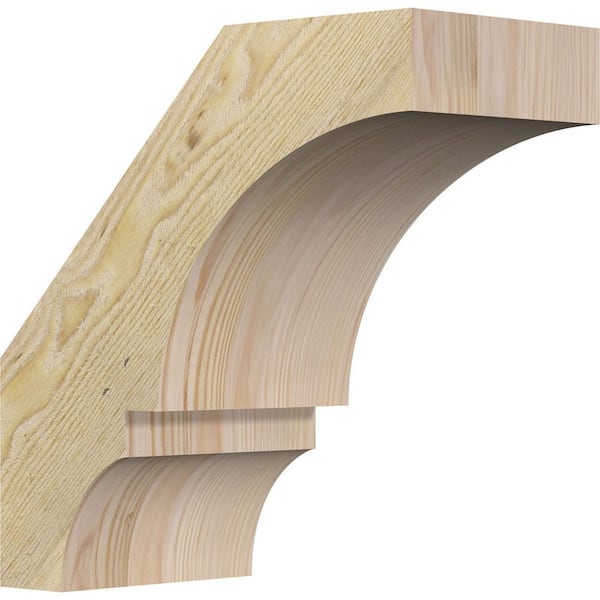 Ekena Millwork 6"W x 12"D x 12"H Balboa Rough Sawn Knee Brace, Douglas Fir