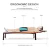 Ergonomic design and dimensions of the lounge chair.