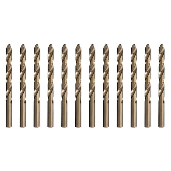9/64 in. M35 Cobalt Drill Bit (12-Piece)
