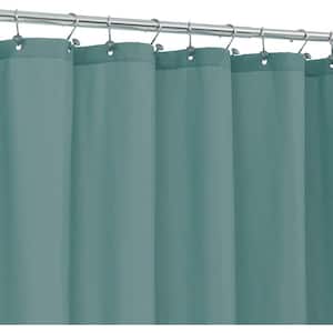 72 in. W x 84 in. L Waterproof Fabric Shower Curtain in Seal Teal