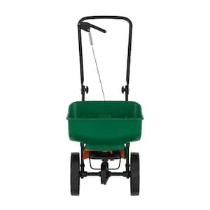 5,000 sq. ft. Turf Builder Mini Broadcast Spreader with Adjustable Drop Rate Ideal for Seeds, Fertilizer, Salt, Ice Melt
